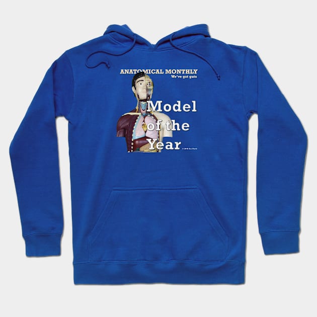 Mr. Guts: Model of the Year Hoodie by SuzDoyle